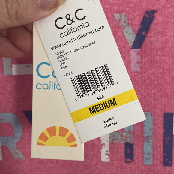 C&C California 'Merry Everything' Super Comfy Fleece Long Sleeve Top - Picture 7 of 12